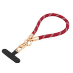 Goldfarbener Schnallen-Kurzer Handylanyard-Handgelenkriemen