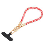 Goldfarbener Schnallen-Kurzer Handylanyard-Handgelenkriemen
