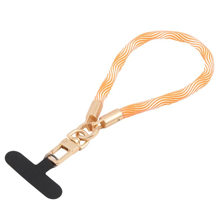 Goldfarbener Schnallen-Kurzer Handylanyard-Handgelenkriemen