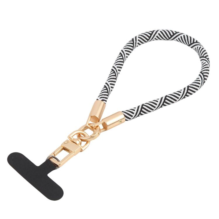 Goldfarbener Schnallen-Kurzer Handylanyard-Handgelenkriemen