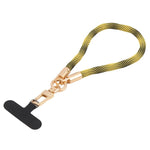 Goldfarbener Schnallen-Kurzer Handylanyard-Handgelenkriemen