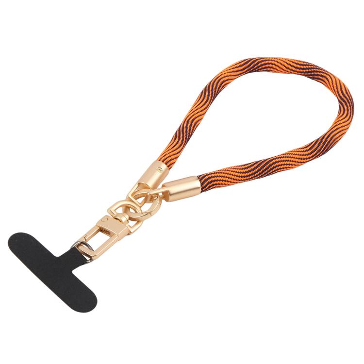 Goldfarbener Schnallen-Kurzer Handylanyard-Handgelenkriemen