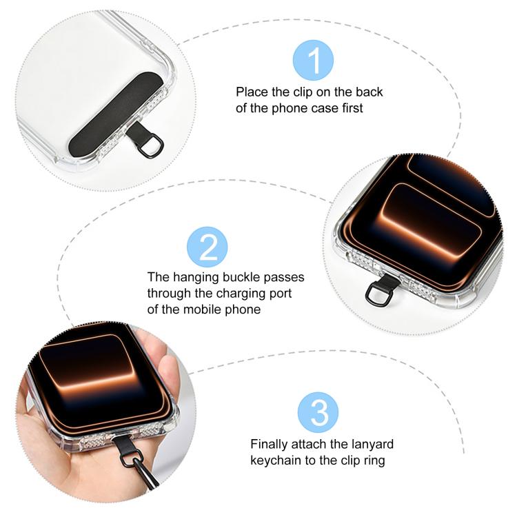 Goldfarbener Schnallen-Kurzer Handylanyard-Handgelenkriemen