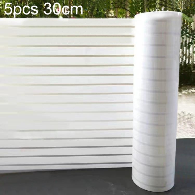 5 Stk./Packung Statische Elektrizität Antikollisions-Streifenfolie Mattierte Sichtschutzfolie, kleine Streifen 30cm x 1m, kleine Streifen 40cm x 1m, kleine Streifen 50cm x 1m, große Streifen 30cm x 1m, große Streifen 40cm x 1m, große Streifen 50cm x 1m