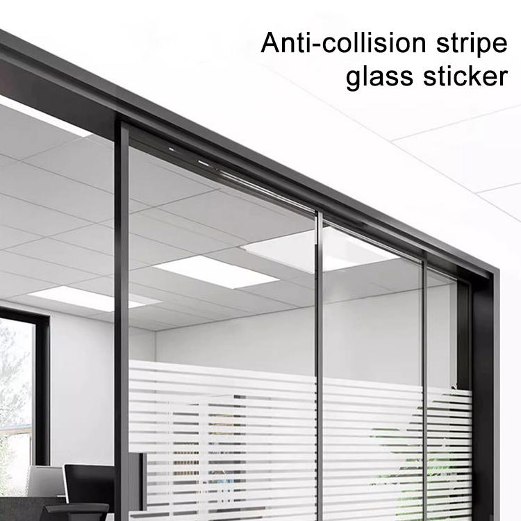 5 Stk./Packung Statische Elektrizität Antikollisions-Streifenfolie Mattierte Sichtschutzfolie, kleine Streifen 30cm x 1m, kleine Streifen 40cm x 1m, kleine Streifen 50cm x 1m, große Streifen 30cm x 1m, große Streifen 40cm x 1m, große Streifen 50cm x 1m