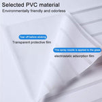 5 Stk./Packung Statische Elektrizität Antikollisions-Streifenfolie Mattierte Sichtschutzfolie, kleine Streifen 30cm x 1m, kleine Streifen 40cm x 1m, kleine Streifen 50cm x 1m, große Streifen 30cm x 1m, große Streifen 40cm x 1m, große Streifen 50cm x 1m