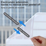 5 Stk./Packung Statische Elektrizität Antikollisions-Streifenfolie Mattierte Sichtschutzfolie, kleine Streifen 30cm x 1m, kleine Streifen 40cm x 1m, kleine Streifen 50cm x 1m, große Streifen 30cm x 1m, große Streifen 40cm x 1m, große Streifen 50cm x 1m