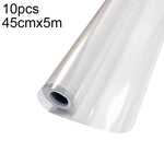 10 St./Packung Elektrostatische Adsorption Transparente rückstandsfreie Wandschutzfolie, 45 cm breit x 1 m, 45 cm breit x 2 m, 45 cm breit x 3 m, 45 cm breit x 5 m, 45 cm breit x 10 m