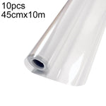 10 St./Packung Elektrostatische Adsorption Transparente rückstandsfreie Wandschutzfolie, 45 cm breit x 1 m, 45 cm breit x 2 m, 45 cm breit x 3 m, 45 cm breit x 5 m, 45 cm breit x 10 m