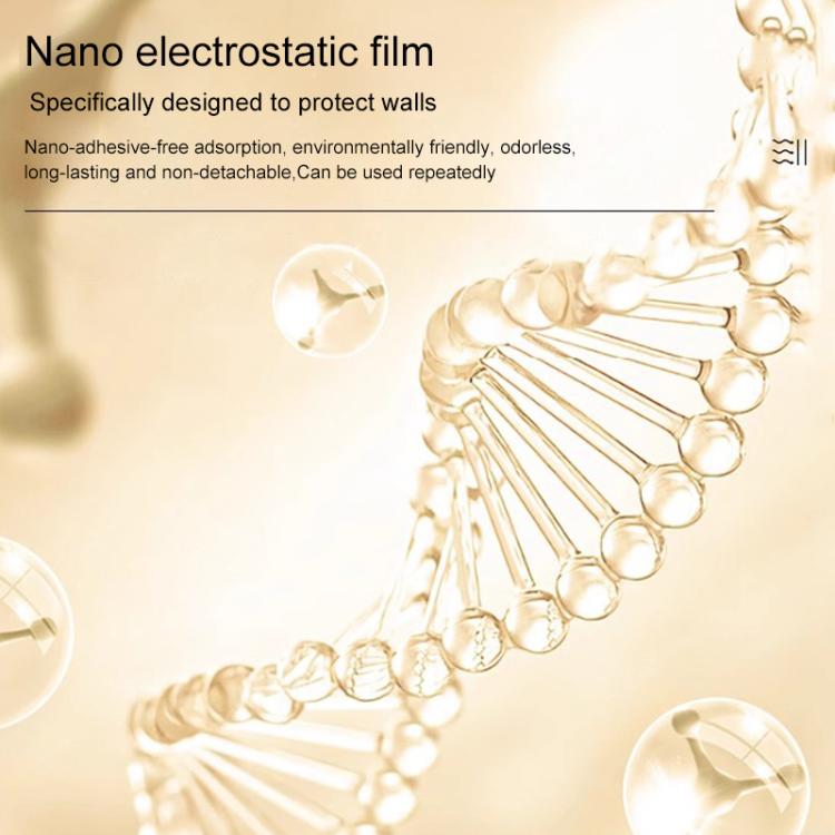 10 St./Packung Elektrostatische Adsorption Transparente rückstandsfreie Wandschutzfolie, 45 cm breit x 1 m, 45 cm breit x 2 m, 45 cm breit x 3 m, 45 cm breit x 5 m, 45 cm breit x 10 m