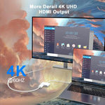 USB-C/Type-C zu HDMI+USB-C/Type-C 4K/60HZ Digitaler AV-Adapter, Type-C 4K/60HZ