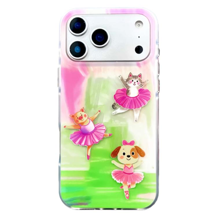 Abgerundete Kante IMD Muster TPU Handyhülle, Für iPhone 17 Pro Max, Für iPhone 17 Pro, Für iPhone 17