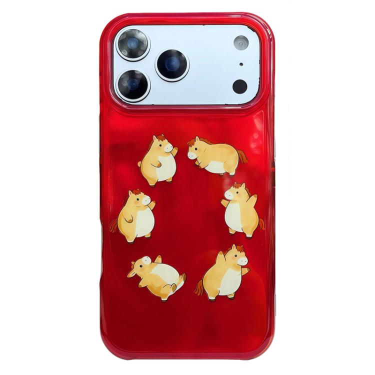 Abgerundete Kante IMD Muster TPU Handyhülle, Für iPhone 17 Pro Max, Für iPhone 17 Pro, Für iPhone 17