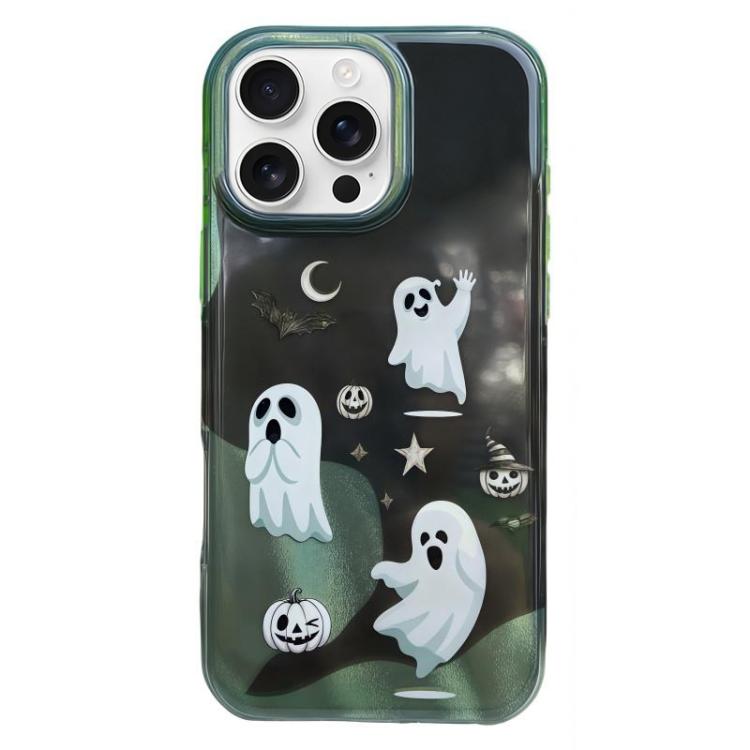 Rounded Edge IMD Pattern TPU Phone Case, For iPhone 16 Pro Max, For iPhone 16 Pro, For iPhone 16