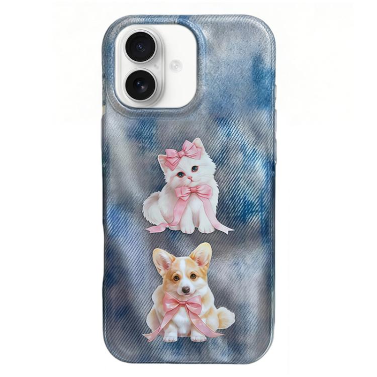 Rounded Edge IMD Pattern TPU Phone Case, For iPhone 16 Pro Max, For iPhone 16 Pro, For iPhone 16