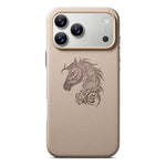 ESEBLE B1 Fünfblumiges Pferd Handyhülle, Für iPhone 17 Pro Max, Für iPhone 17 Pro