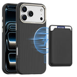 Mocome schlichte magnetische Kartenfachtasche Handyhülle, für iPhone 17 Pro Max, für iPhone 17 Pro