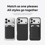 Mocome schlichte magnetische Kartenfachtasche Handyhülle, für iPhone 17 Pro Max, für iPhone 17 Pro