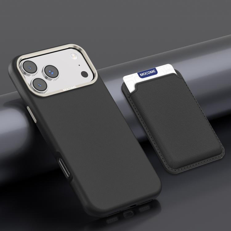 Mocome schlichte magnetische Kartenfachtasche Handyhülle, für iPhone 17 Pro Max, für iPhone 17 Pro