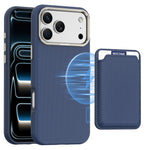 Mocome schlichte magnetische Kartenfachtasche Handyhülle, für iPhone 17 Pro Max, für iPhone 17 Pro