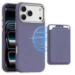 Mocome schlichte magnetische Kartenfachtasche Handyhülle, für iPhone 17 Pro Max, für iPhone 17 Pro