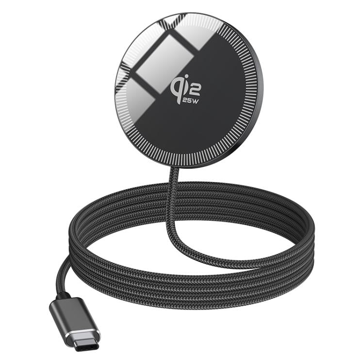QI2 25W USB-C / Type-C Schnittstelle Tragbares Magnetisches Kabelloses Ladegerät