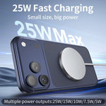QI2 25W USB-C / Type-C Schnittstelle Tragbares Magnetisches Kabelloses Ladegerät