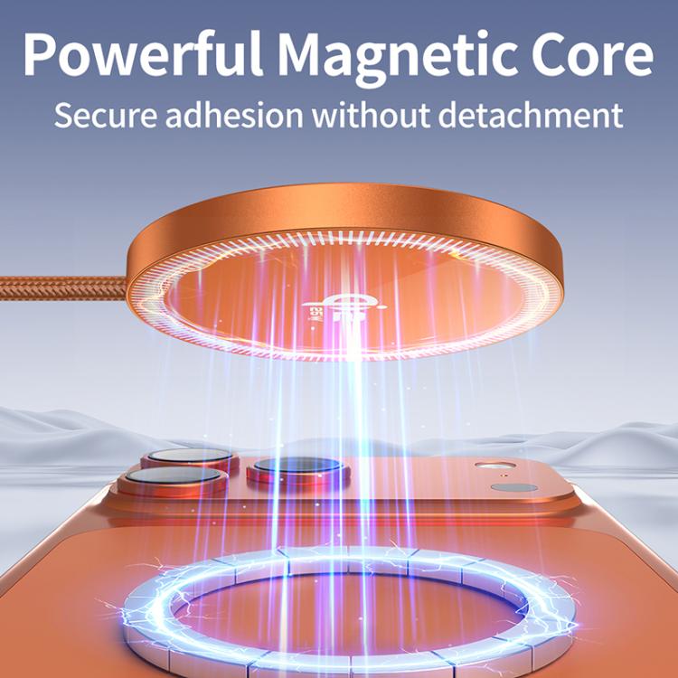 QI2 25W USB-C / Type-C Schnittstelle Tragbares Magnetisches Kabelloses Ladegerät