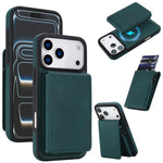 Retro Kunstleder Abnehmbare Federbelastete Kartenetui Magnetische RFID Handyhülle, Für iPhone 17e / 16e, Für iPhone 17 Pro Max, Für iPhone 17 Pro, Für iPhone 15 Plus, Für iPhone 15, Für iPhone 14 Plus, Für iPhone 14 / 13, Für iPhone 12 / 12 Pro