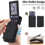 Retro Kunstleder Abnehmbare Federbelastete Kartenetui Magnetische RFID Handyhülle, Für iPhone 17e / 16e, Für iPhone 17 Pro Max, Für iPhone 17 Pro, Für iPhone 15 Plus, Für iPhone 15, Für iPhone 14 Plus, Für iPhone 14 / 13, Für iPhone 12 / 12 Pro