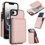 Retro Kunstleder Abnehmbare Federbelastete Kartenetui Magnetische RFID Handyhülle, Für iPhone 17e / 16e, Für iPhone 17 Pro Max, Für iPhone 17 Pro, Für iPhone 15 Plus, Für iPhone 15, Für iPhone 14 Plus, Für iPhone 14 / 13, Für iPhone 12 / 12 Pro