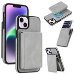 Retro Kunstleder Abnehmbare Federbelastete Kartenetui Magnetische RFID Handyhülle, Für iPhone 17e / 16e, Für iPhone 17 Pro Max, Für iPhone 17 Pro, Für iPhone 15 Plus, Für iPhone 15, Für iPhone 14 Plus, Für iPhone 14 / 13, Für iPhone 12 / 12 Pro