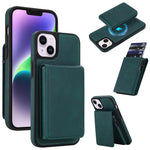 Retro Kunstleder Abnehmbare Federbelastete Kartenetui Magnetische RFID Handyhülle, Für iPhone 17e / 16e, Für iPhone 17 Pro Max, Für iPhone 17 Pro, Für iPhone 15 Plus, Für iPhone 15, Für iPhone 14 Plus, Für iPhone 14 / 13, Für iPhone 12 / 12 Pro