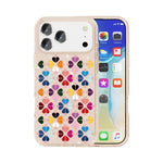 Glitzernde Kristall rote Herz Muster Handyhülle, Für iPhone 17 Pro Max, Für iPhone 17 Pro