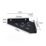 Wall-Mounted Acrylic Corner Shelf Triangular Storage Rack, Single Pack, 2pcs/Pack