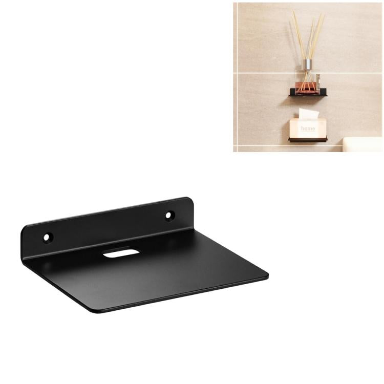 Kleines an der Wand montiertes quadratisches Aufbewahrungsregal aus Acryl, 2 Stück/Packung