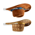 Wandmontiertes, klares Acryl-Cowboyhut-Lagerregal mit drei Löchern und verstellbarem Abstand, Einzelpackung, 2 Stück/Packung
