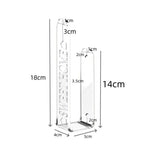1 Paar/Packung durchsichtige Acryl-Raffhalter für Gardinen, bohrfreie und gebohrte Montage unterstützend