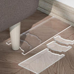 Clear Acrylic Furniture Anti-Slip Protective Gasket Wall Spacers, Single Set/Pack, Two Set/Pack
