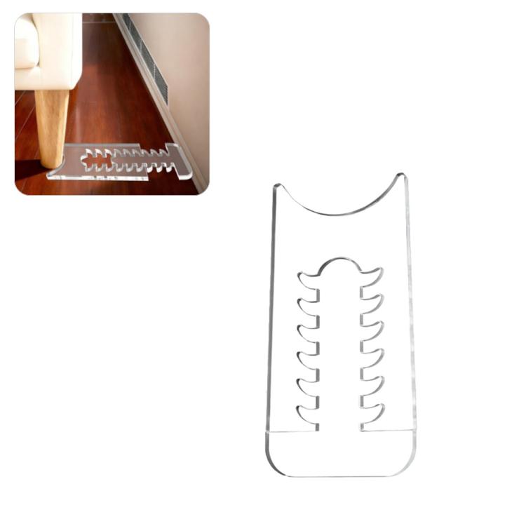 Verstellbare, transparente Acryl-Möbel-Antirutsch-Schutzdichtung, Wandabstandhalter, Einzelpackung/Set, Doppelpackung/Set