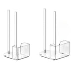 Transparenter Acryl-Deckelhalter für Einmachgläser, 70 mm normale Öffnung, 86 mm normale Öffnung, 70 mm und 86 mm, 2 Stück/Packung