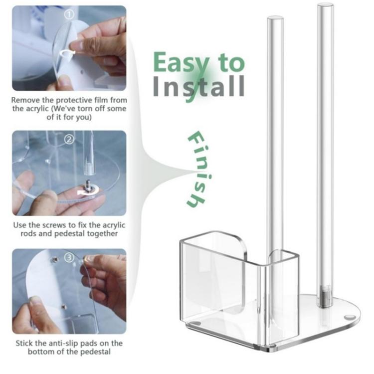 Transparenter Acryl-Deckelhalter für Einmachgläser, 70 mm normale Öffnung, 86 mm normale Öffnung, 70 mm und 86 mm, 2 Stück/Packung
