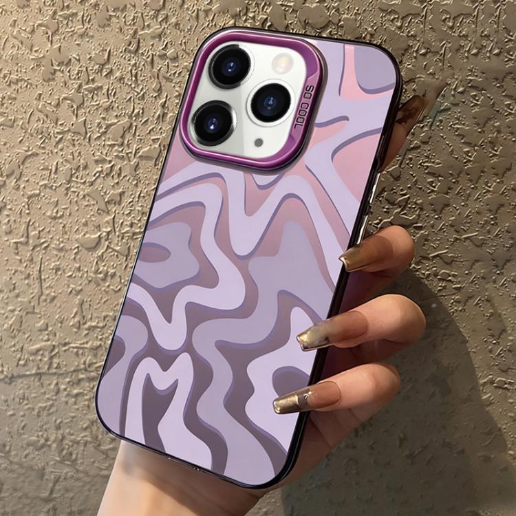 Wellenstreifen Muster Mattierte IMD 2-in-1 PC-Handyhülle, Für iPhone 11, Für iPhone 11 Pro, Für iPhone X / XS, Für iPhone XR, Für iPhone XS Max, Für iPhone 8 Plus / 7 Plus