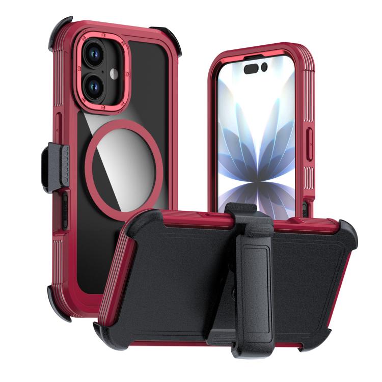 Acrylic Full Coverage Magnetic Phone Case with Back Clip, For iPhone 17 Pro Max, For iPhone 17 Pro, For iPhone 17, For iPhone Air, For iPhone 16 Pro Max, For iPhone 16 Pro