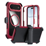 Acrylic Full Coverage Magnetic Phone Case with Back Clip, For iPhone 17 Pro Max, For iPhone 17 Pro, For iPhone 17, For iPhone Air, For iPhone 16 Pro Max, For iPhone 16 Pro