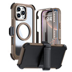 Acrylic Full Coverage Magnetic Phone Case with Back Clip, For iPhone 17 Pro Max, For iPhone 17 Pro, For iPhone 17, For iPhone Air, For iPhone 16 Pro Max, For iPhone 16 Pro