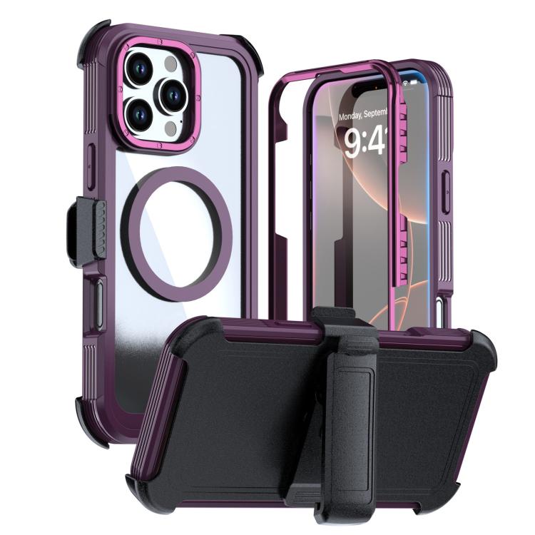 Acrylic Full Coverage Magnetic Phone Case with Back Clip, For iPhone 17 Pro Max, For iPhone 17 Pro, For iPhone 17, For iPhone Air, For iPhone 16 Pro Max, For iPhone 16 Pro