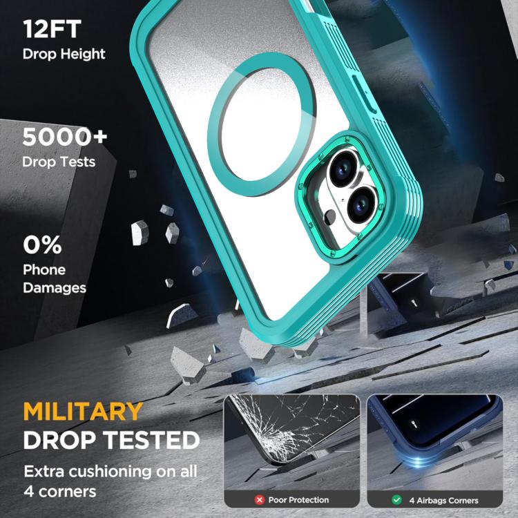 Acrylic Full Coverage Magnetic Phone Case with Back Clip, For iPhone 16 Plus, For iPhone 16, For iPhone 15 Pro Max, For iPhone 15 Pro, For iPhone 15 Plus / 14 Plus, For iPhone 15