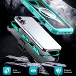 Acrylic Full Coverage Magnetic Phone Case with Back Clip, For iPhone 16 Plus, For iPhone 16, For iPhone 15 Pro Max, For iPhone 15 Pro, For iPhone 15 Plus / 14 Plus, For iPhone 15