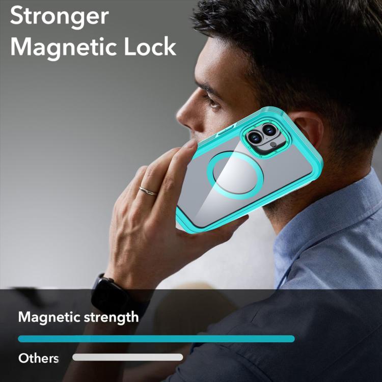 Acrylic Full Coverage Magnetic Phone Case with Back Clip, For iPhone 16 Plus, For iPhone 16, For iPhone 15 Pro Max, For iPhone 15 Pro, For iPhone 15 Plus / 14 Plus, For iPhone 15